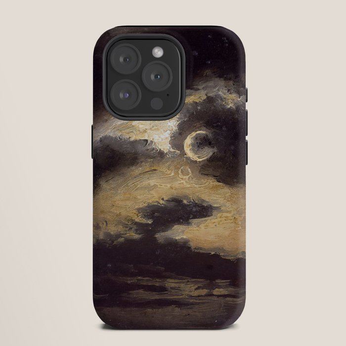 "Clouds in Moonlight" by Knud Baade, 1843 iPhone Case