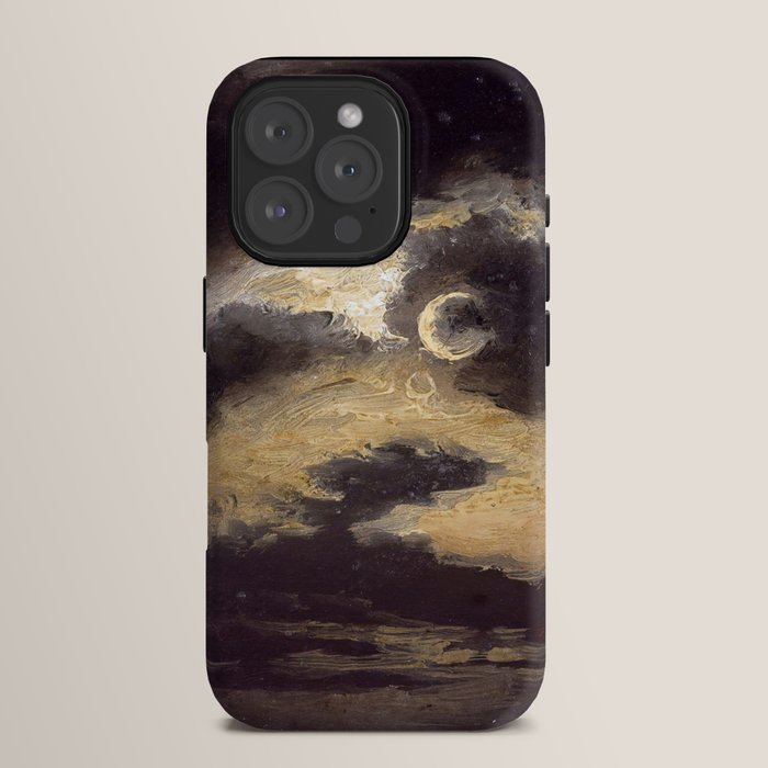 "Clouds in Moonlight" by Knud Baade, 1843 iPhone Case