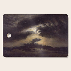 "Clouds in Moonlight" by Knud Baade, 1843 Cutting Board