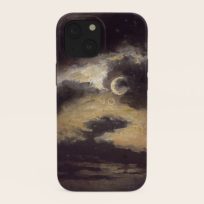 "Clouds in Moonlight" by Knud Baade, 1843 iPhone Case