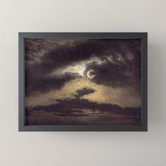 "Clouds in Moonlight" by Knud Baade, 1843 Mini Art Print