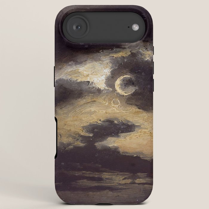 "Clouds in Moonlight" by Knud Baade, 1843 iPhone Case