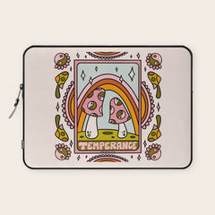 14. Temperance Tarot Mushroom Laptop Sleeve