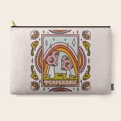 14. Temperance Tarot Mushroom Carry All Pouch