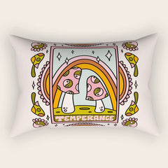 14. Temperance Tarot Mushroom Rectangular Pillow