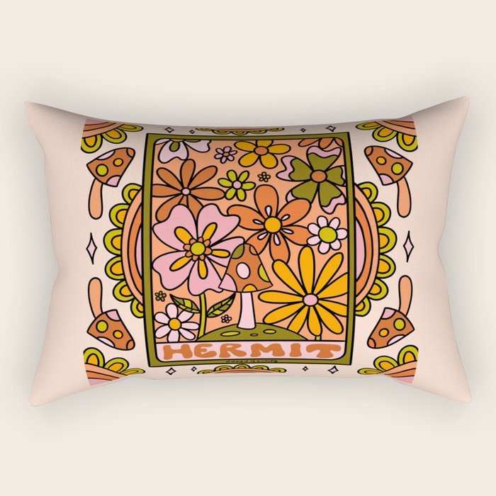 9. Hermit Mushroom Rectangular Pillow