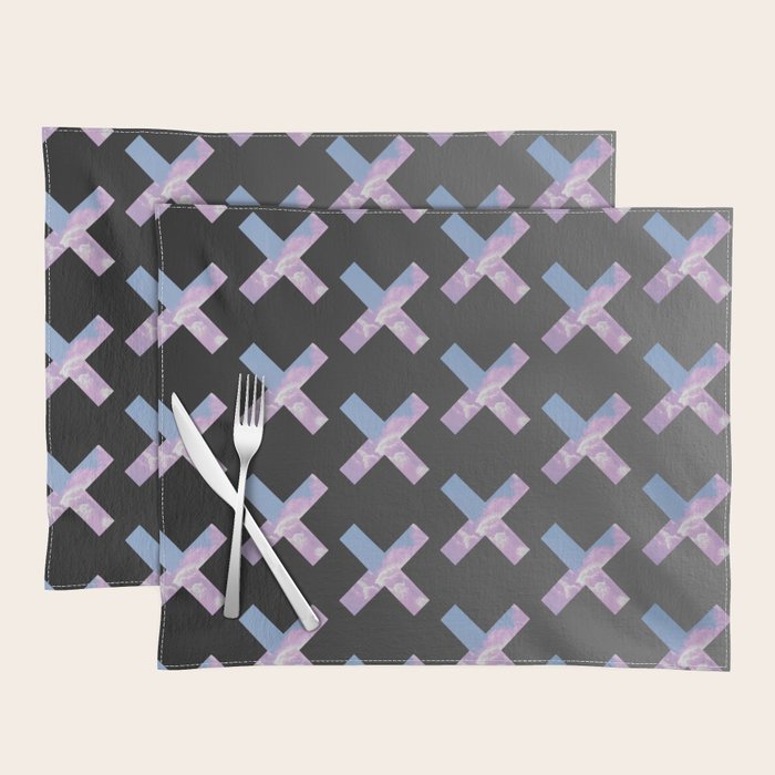 2010s era egirl x pattern Placemat