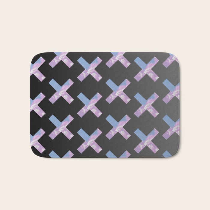 2010s era egirl x pattern Bath Mat