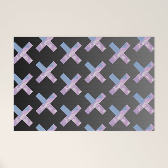 2010s era egirl x pattern Welcome Mat