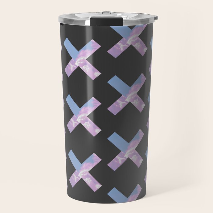 2010s era egirl x pattern Travel Mug