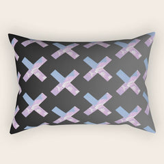 2010s era egirl x pattern Rectangular Pillow