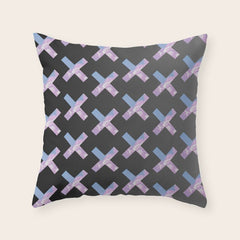 2010s era egirl x pattern Throw Pillow