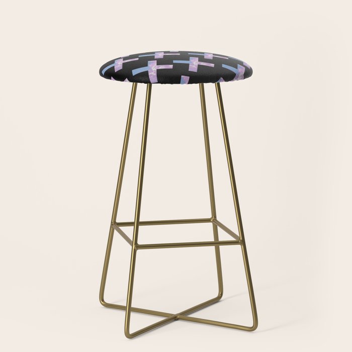 2010s era egirl x pattern Stool