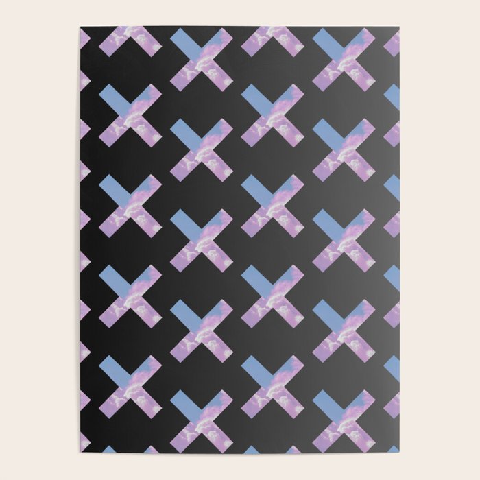 2010s era egirl x pattern Poster
