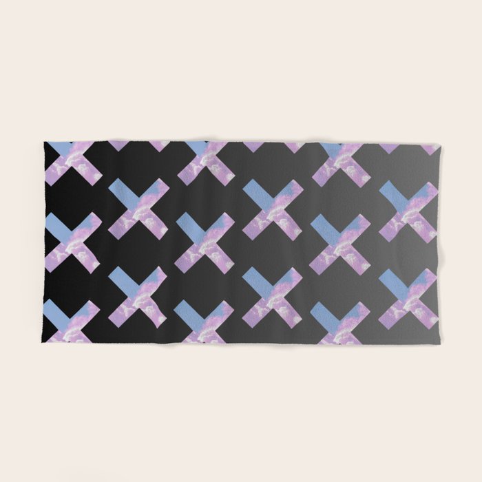 2010s era egirl x pattern Bath Towel