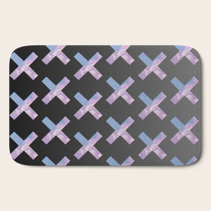 2010s era egirl x pattern Bath Mat