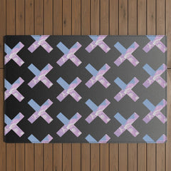 2010s era egirl x pattern Outdoor Rug