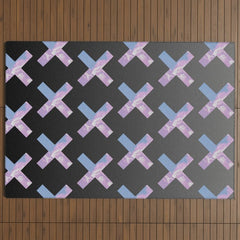 2010s era egirl x pattern Outdoor Rug