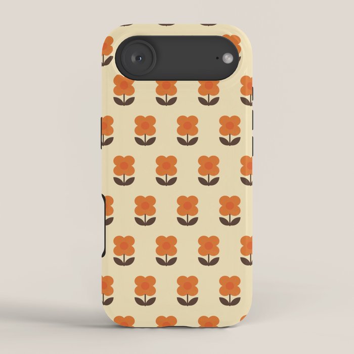 70s Flower Pattern #2 iPhone Case