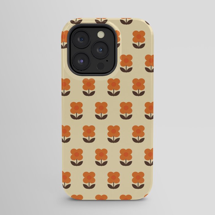 70s Flower Pattern #2 iPhone Case