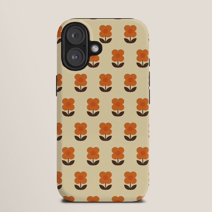 70s Flower Pattern #2 iPhone Case