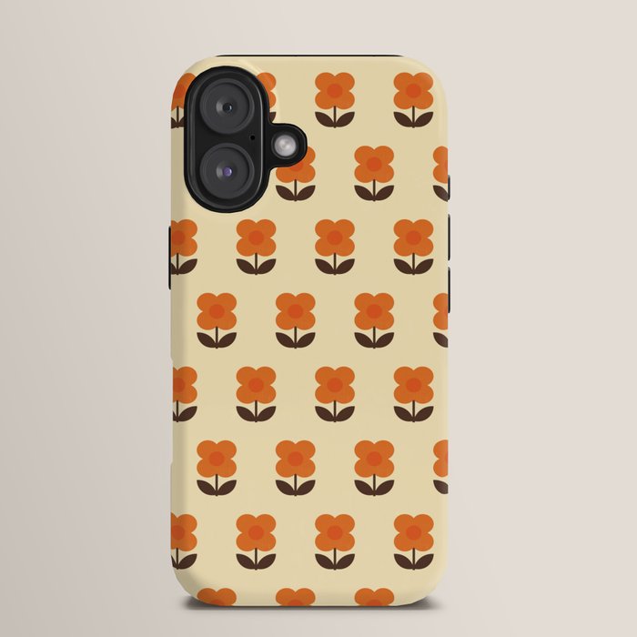 70s Flower Pattern #2 iPhone Case