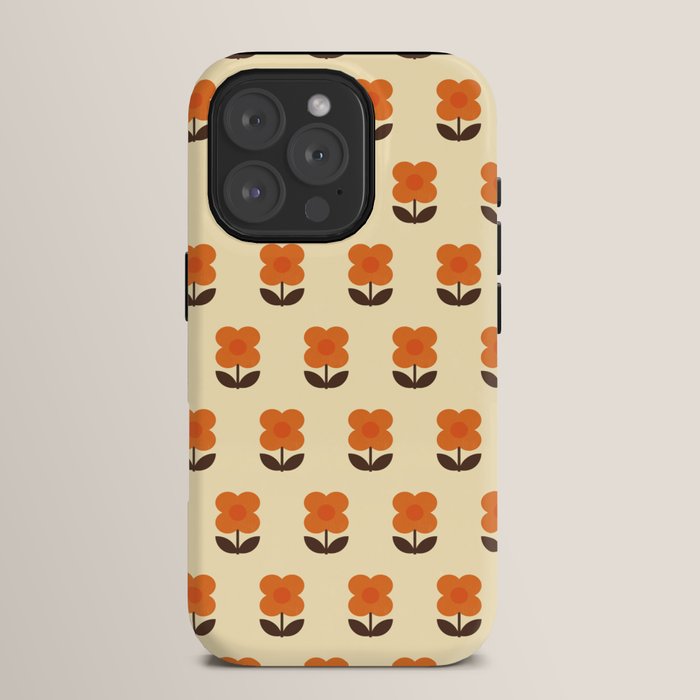70s Flower Pattern #2 iPhone Case