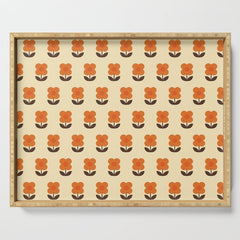 70s Flower Pattern #2 Serving Tray