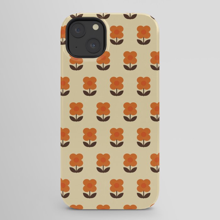 70s Flower Pattern #2 iPhone Case