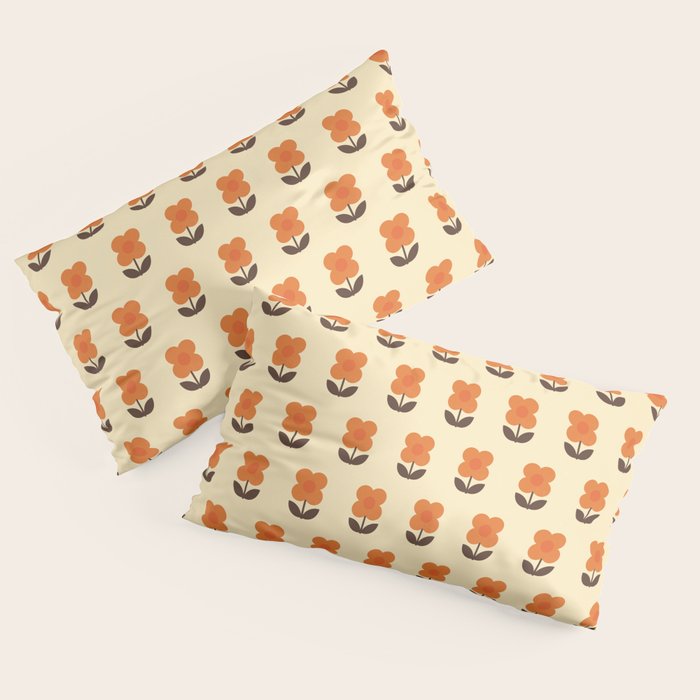 70s Flower Pattern #2 Pillow Sham
