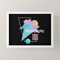 80s Retrowave Design - Memphis Pattern 135 Mini Art Print