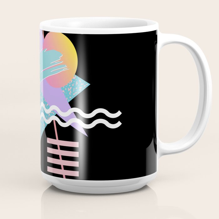 80s Retrowave Design - Memphis Pattern 135 Coffee Mug
