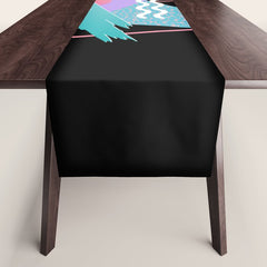 80s Retrowave Design - Memphis Pattern 135 Table Runner