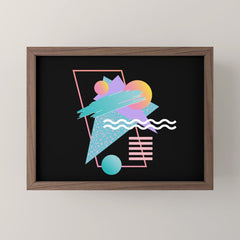 80s Retrowave Design - Memphis Pattern 135 Mini Art Print