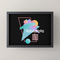 80s Retrowave Design - Memphis Pattern 135 Mini Art Print