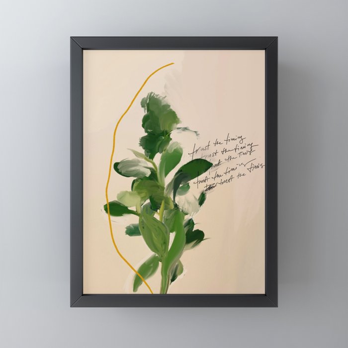 "Trust The Timing." Mini Art Print