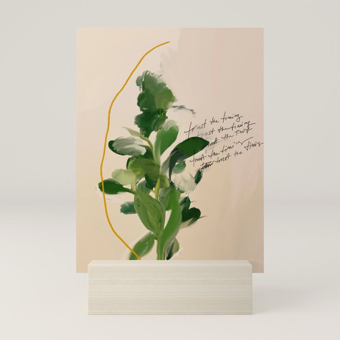 "Trust The Timing." Mini Art Print