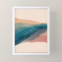 "Even Here, There Are All These Little Places Where The Light Gets In." Mini Art Print