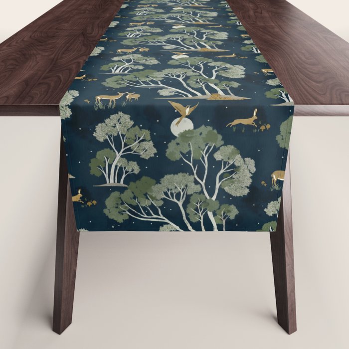 A Forest Awakens Full Moon Table Runner