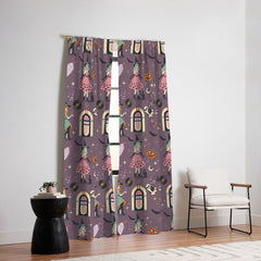50s Witch Vibes Window Curtain