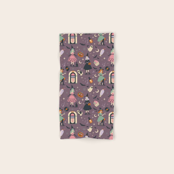 50s Witch Vibes Bath Towel