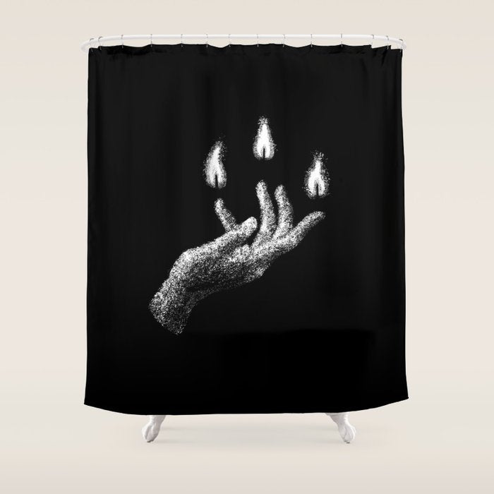 A Light in the Dark Shower Curtain