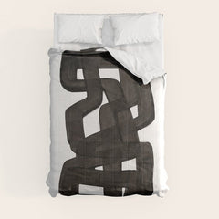 Boulder' Mid Century Modern Fun Abstract Shapes  Comforter