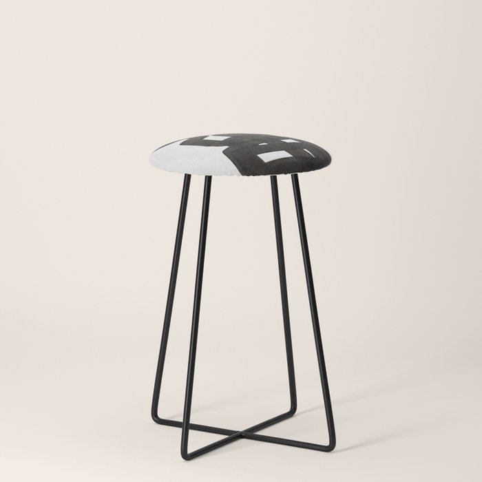 Boulder' Mid Century Modern Fun Abstract Shapes  Stool