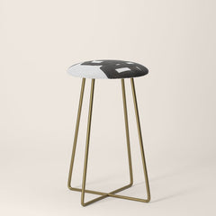 Boulder' Mid Century Modern Fun Abstract Shapes  Stool