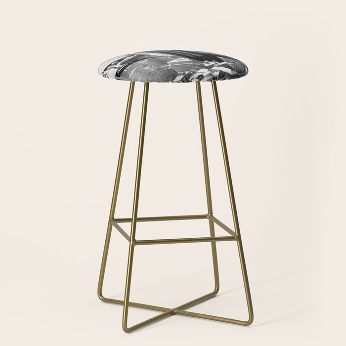 1930 Margaret Bourke-White atop of the world New York City skyline black and white photograph Stool