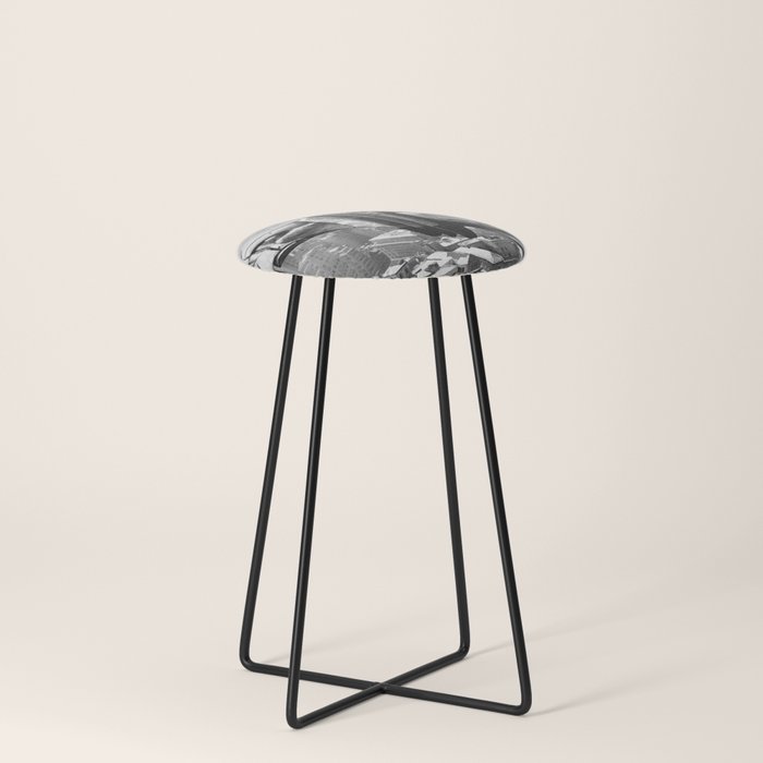 1930 Margaret Bourke-White atop of the world New York City skyline black and white photograph Stool