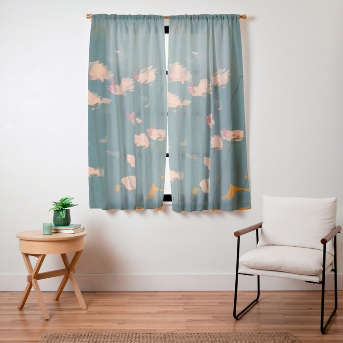 A Field Of Flowers Bloom Window Curtain