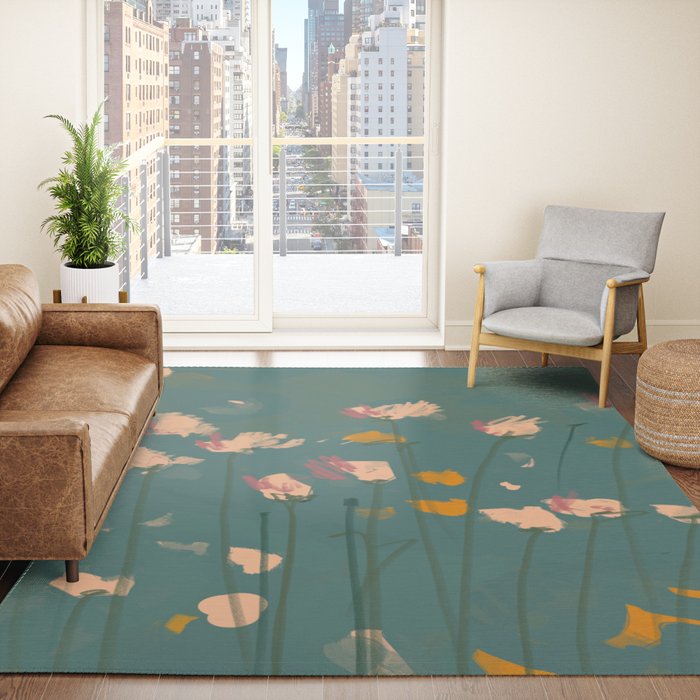 A Field Of Flowers Bloom Rug
