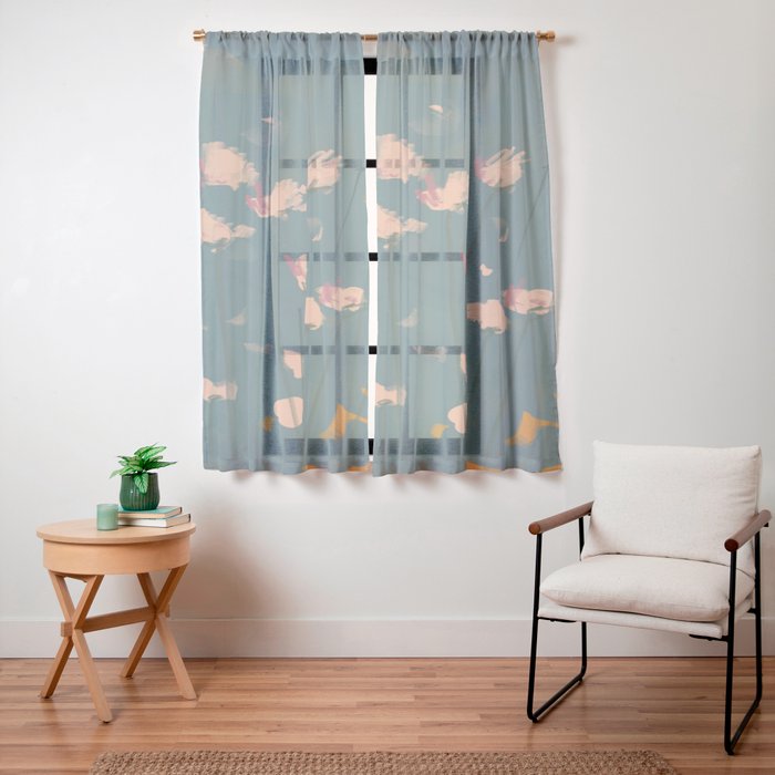 A Field Of Flowers Bloom Window Curtain